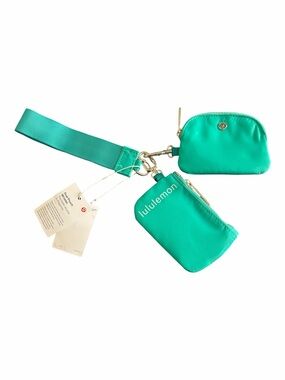 Lululemon Dual Pouch Wristlet Wallet Keychain - NWT